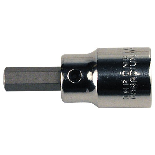 Hex Metric Bit Socket 3/8″ Square Drive with 1/4″ Replaceable Hex Bit 4 mm × 42 mm Overall Length - Exact Industrial Supply