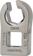 Proto - 3/4" 6 Point 3/8" Drive Chrome Flare Nut Crowfoot Wrench - 0.77" Head Diam x 1/4" Head Thickness, 1-15/16" OAL - Exact Industrial Supply