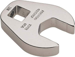 Proto - 15mm 3/8" Drive Chrome Crowfoot Wrench - 1-11/32" Head Diam x 1/4" Head Thickness, 1-5/8" OAL - Exact Industrial Supply
