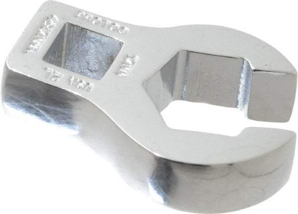Proto - 17mm 6 Point 3/8" Drive Chrome Flare Nut Crowfoot Wrench - 2-29/32" Head Diam x 1/4" Head Thickness, 1-3/4" OAL - Exact Industrial Supply