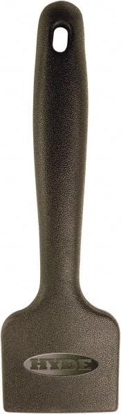 Hyde Tools - Stiff Carbon Steel 2-Edge Scraper - 2-1/2" Blade Width, 5" Long Plastic Handle - Exact Industrial Supply