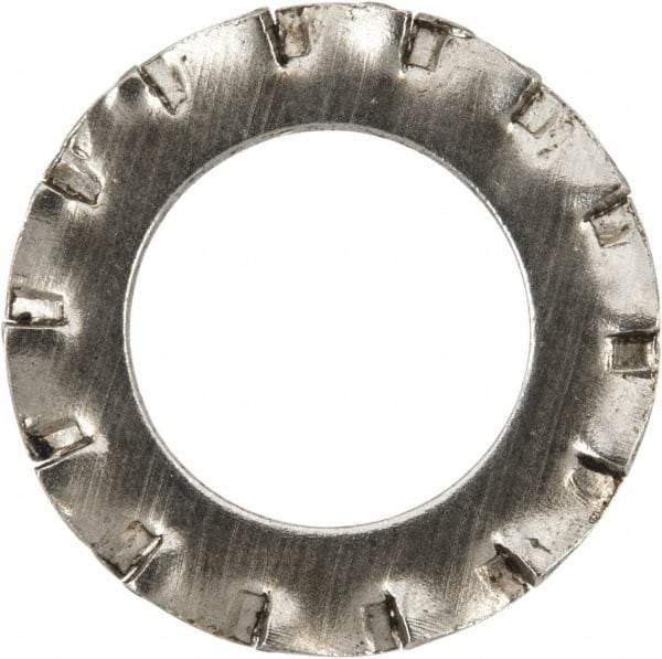 Value Collection - M8 Screw, 8.4mm ID, Stainless Steel External Tooth Lock Washer - 15mm OD, Uncoated, Grade 316 & Austenitic A4 - Exact Industrial Supply