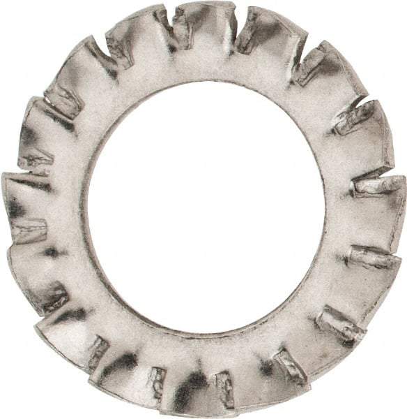 Value Collection - M10 Screw, 10.5mm ID, Stainless Steel External Tooth Lock Washer - 18mm OD, Uncoated, Grade 316 & Austenitic A4 - Exact Industrial Supply