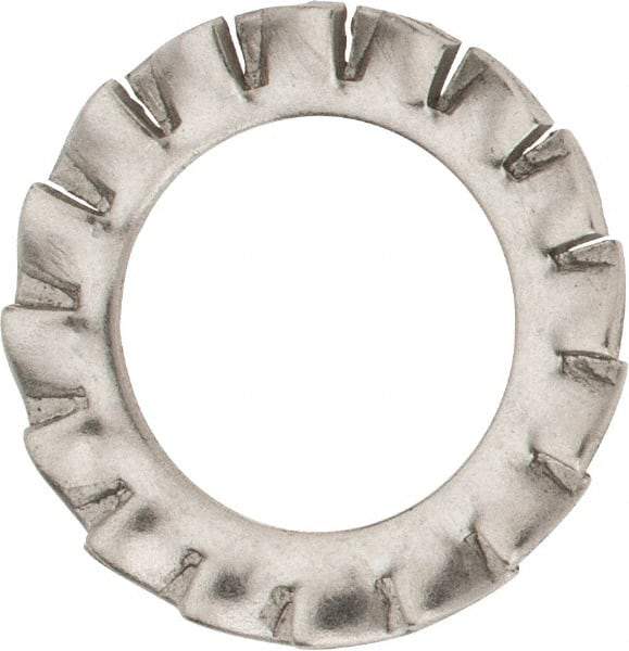 Value Collection - M12 Screw, 13mm ID, Stainless Steel External Tooth Lock Washer - 20.5mm OD, Uncoated, Grade 316 & Austenitic A4 - Exact Industrial Supply