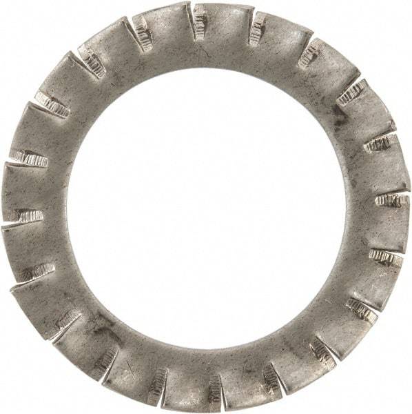 Value Collection - M24 Screw, 25mm ID, Stainless Steel External Tooth Lock Washer - 38mm OD, Uncoated, Grade 316 & Austenitic A4 - Exact Industrial Supply