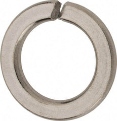 Value Collection - M18, 18.2mm ID, 29.4mm OD, 3.5mm Thick Split Lock Washer - 316 Austenitic Grade A4 Stainless Steel, Uncoated, 18.2mm Min ID, 19mm Max ID, 29.4mm Max OD - Exact Industrial Supply