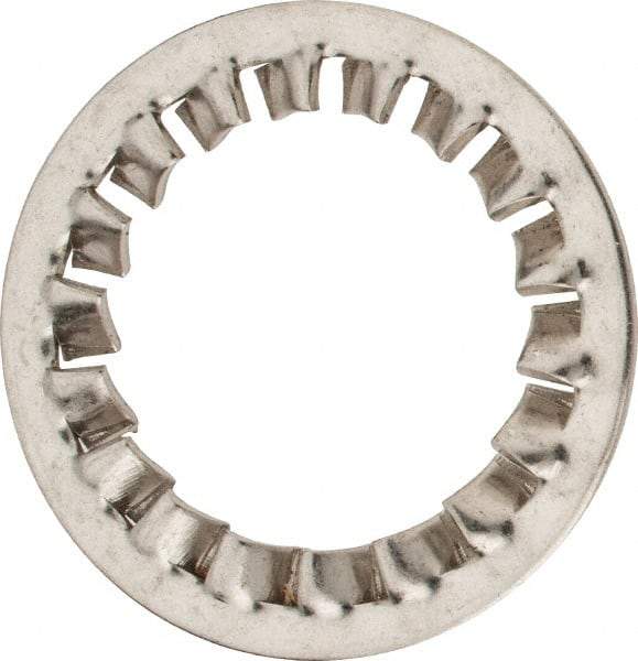 Value Collection - M30 Screw, 31mm ID, Stainless Steel Internal Tooth Lock Washer - 48mm OD, Uncoated, Grade 316 & Austenitic A4 - Exact Industrial Supply