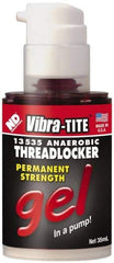 Vibra-Tite - 35 mL Bottle, Red, High Strength Gel Threadlocker - Series 135, 24 hr Full Cure Time, Hand Tool, Heat Removal - Exact Industrial Supply