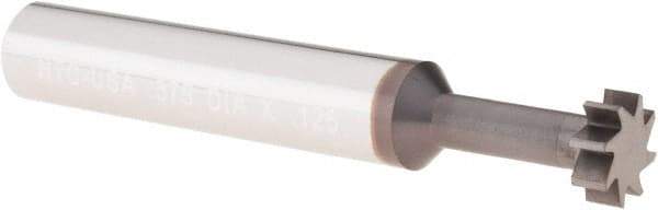 Value Collection - 3/8" x 1/8" Woodruff Keyseat Cutter - 2-1/2" OAL x 3/8" Shank - Exact Industrial Supply