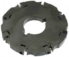 APT - Arbor Hole Connection, 0.765" Cutting Width, 1-7/8" Depth of Cut, 8" Cutter Diam, 1-1/2" Hole Diam, 16 Tooth Indexable Slotting Cutter - SM81 Toolholder, CTA 4 Insert - Exact Industrial Supply