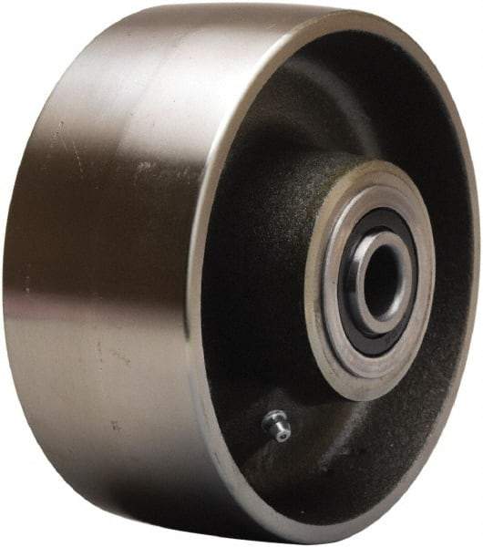 Hamilton - 6 Inch Diameter x 2-1/2 Inch Wide, Forged Steel Caster Wheel - 3,500 Lb. Capacity, 3-1/4 Inch Hub Length, 3/4 Inch Axle Diameter, Precision Ball Bearing - Exact Industrial Supply