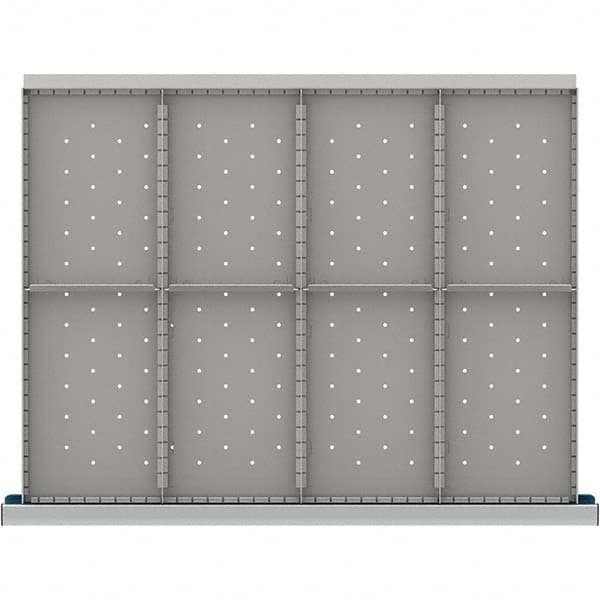 LISTA - 8-Compartment Drawer Divider Layout for 3.15" High Drawers - Exact Industrial Supply