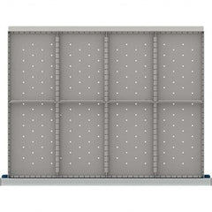 LISTA - 8-Compartment Drawer Divider Layout for 3.15" High Drawers - Exact Industrial Supply