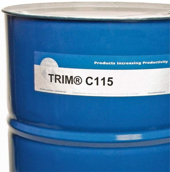 Master Fluid Solutions - Trim C115, 54 Gal Drum Grinding Fluid - Synthetic, For Machining - Exact Industrial Supply