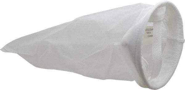 Pentair - 100 Micron, Size 1, 100 GPM Max Flow, High Flow Bag Filter - 7 Inch Diameter, 16-1/2 Inch Long, 2 Sq. Ft. - Exact Industrial Supply