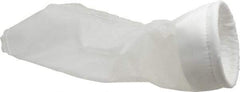 Pentair - 100 Micron, Size 4, 50 GPM Max Flow, High Flow Bag Filter - 4.1 Inch Diameter, 14 Inch Long, 1 Sq. Ft. - Exact Industrial Supply