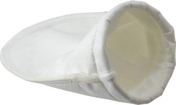 Pentair - 1 Micron, Size 3, 10 GPM Max Flow, High Efficiency Bag Filter - 4.1 Inch Diameter, 8 Inch Long, 1/2 Sq. Ft. - Exact Industrial Supply