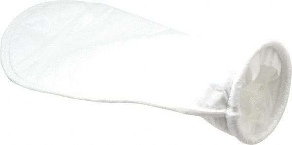 Pentair - 10 Micron, Size 4, 20 GPM Max Flow, High Efficiency Bag Filter - 4.1 Inch Diameter, 14 Inch Long, 1 Sq. Ft. - Exact Industrial Supply