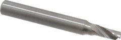 Onsrud - 3/16" Cutting Diam x 3/8" Length of Cut, 1 Flute, Upcut Spiral Router Bit - Uncoated, Right Hand Cut, Solid Carbide, 2" OAL x 1/4" Shank Diam, Single Edge, 22° Helix Angle - Exact Industrial Supply