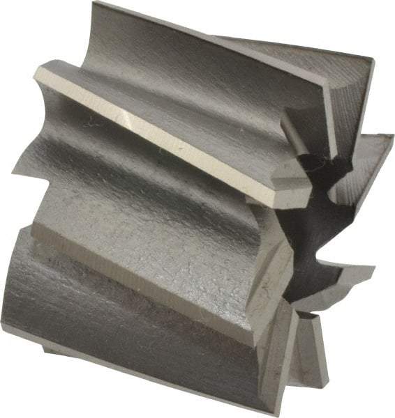 Made in USA - 1-1/2" Diam, 1/2" Arbor Hole Diam, 1-1/8" Length of Cut, 8 Flute, High Speed Steel, Finisher Shell End Mill - Right Hand Cut, Right Hand Spiral Flute, Uncoated - Exact Industrial Supply