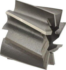 Made in USA - 1-1/2" Diam, 1/2" Arbor Hole Diam, 1-1/8" Length of Cut, 8 Flute, High Speed Steel, Finisher Shell End Mill - Right Hand Cut, Right Hand Spiral Flute, Uncoated - Exact Industrial Supply