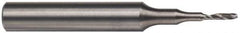 Accupro - 5mm Cutting Diam x 28mm Length of Cut, 1 Flute, Upcut Spiral Router Bit - Uncoated, Right Hand Cut, Solid Carbide, 75mm OAL x 6mm Shank Diam, Single Edge, 21° Helix Angle - Exact Industrial Supply