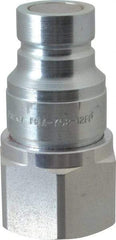 Parker - 3/4 - 14 NPSF Steel Hydraulic Hose Female Pipe Thread Nipple - 3,625 psi - Exact Industrial Supply