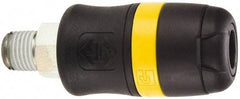 Parker - 3/8 Male NPTF Industrial Pneumatic Hose Coupler - Polyamide, 3/8" Body Diam - Exact Industrial Supply