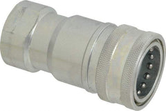 Parker - 1 NPTF Steel Hydraulic Hose Female Pipe Thread Coupler - 4,000 psi - Exact Industrial Supply