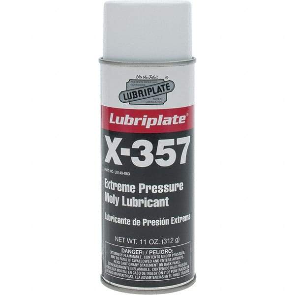 Lubriplate - 11 oz Aerosol Lithium Extreme Pressure Grease - Black, Extreme Pressure, 250°F Max Temp, NLGIG 1, - Exact Industrial Supply