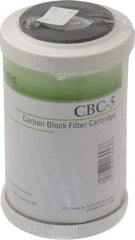 Pentair - 2-7/8" OD, 0.5µ, Carbon Briquette Giardia & Cryptosporidium Reduction Cartridge Filter - 4-7/8" Long, Reduces Tastes, Odors & Sediments - Exact Industrial Supply