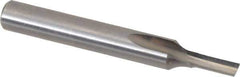 Onsrud - 1/8" Diam, 1/4" Shank Diam, 5/16" Length of Cut, 1 Flute Single Edge Straight Router Bit - 2" Overall Length, Right Hand Cut, Solid Carbide - Exact Industrial Supply