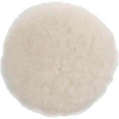 Dynabrade - 5" Diam Sheepskin Wool Bonnet Pad - Hook & Loop Attachment - Exact Industrial Supply