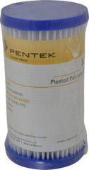 Pentair - 2-5/8" OD, 30µ, Non-Woven Polyester Pleated Cartridge Filter - 4-7/8" Long, Reduces Sediments - Exact Industrial Supply