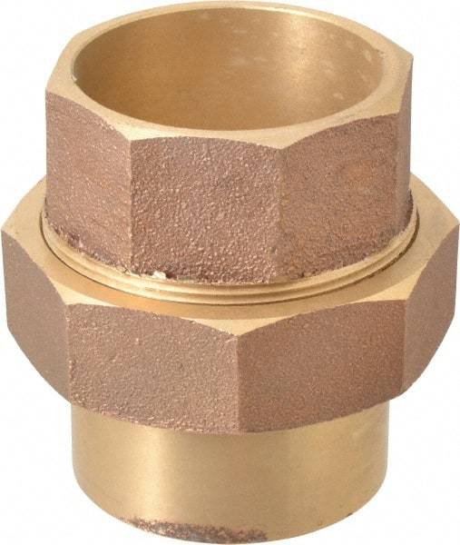 NIBCO - 2-1/2" Cast Copper Pipe Union - C x C, Pressure Fitting - Exact Industrial Supply