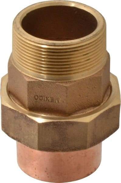 NIBCO - 2" Cast Copper Pipe Union - C X M, Pressure Fitting - Exact Industrial Supply