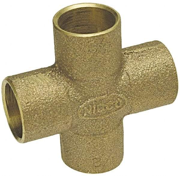 NIBCO - 2" Cast Copper Pipe Cross - C x C x C x C, Pressure Fitting - Exact Industrial Supply