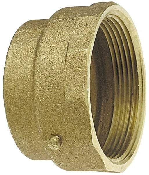 NIBCO - 4", Cast Copper Drain, Waste & Vent Pipe Adapter - C x F - Exact Industrial Supply