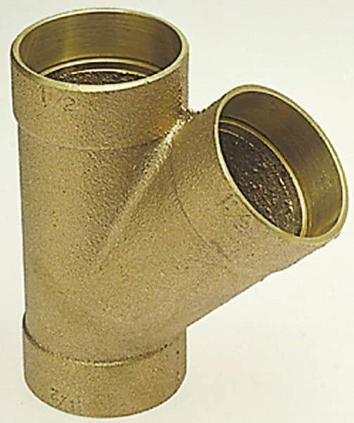 NIBCO - 4", Cast Copper Drain, Waste & Vent Pipe - C x C x C - Exact Industrial Supply