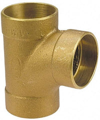 NIBCO - 4", Cast Copper Drain, Waste & Vent Pipe Tee - C x C x C - Exact Industrial Supply