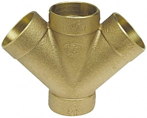 NIBCO - 3", Cast Copper Drain, Waste & Vent Pipe - C x C x C x C - Exact Industrial Supply