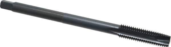 Kennametal - M12x1.75 Metric Coarse 3 Flute D6 Oxide Finish High Speed Steel Spiral Point Extension Tap - Plug Chamfer, 6" OAL, 6H Class of Fit - Exact Industrial Supply