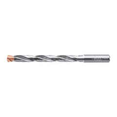 Jobber Length Drill Bit: 0.5625″ Dia, 140 °, Solid Carbide Double Coating, 8.0315″ OAL, Right Hand Cut, Spiral Flute, Straight-Cylindrical Shank, Series A6489DPP