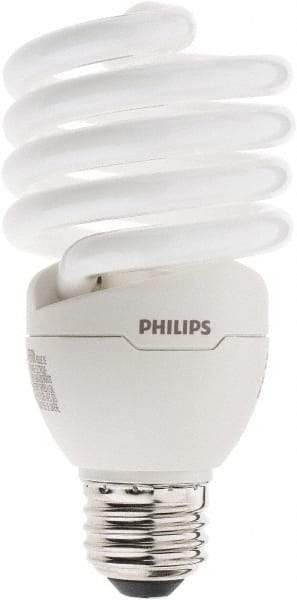 Philips - 26 Watt Fluorescent Residential/Office Medium Screw Lamp - 4,100°K Color Temp, 1,800 Lumens, 120 Volts, EL/mDT, 10,000 hr Avg Life - Exact Industrial Supply