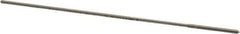 Made in USA - 0.0455" High Speed Steel 4 Flute Chucking Reamer - Straight Flute, 0.039" Straight Shank, 1/2" Flute Length, 2-1/2" OAL - Exact Industrial Supply