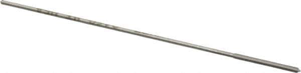 Made in USA - 0.046" High Speed Steel 4 Flute Chucking Reamer - Straight Flute, 0.039" Straight Shank, 1/2" Flute Length, 2-1/2" OAL - Exact Industrial Supply