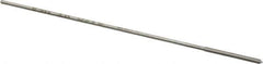 Made in USA - 0.046" High Speed Steel 4 Flute Chucking Reamer - Straight Flute, 0.039" Straight Shank, 1/2" Flute Length, 2-1/2" OAL - Exact Industrial Supply