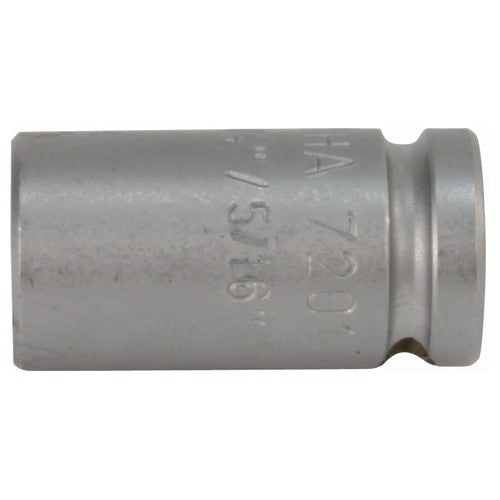 Impact Bit Holding Socket with Retaining Ring 1/2″ Square Drive × 5/16″ x Bit 35mm Oal - Exact Industrial Supply