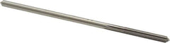 Made in USA - 5/32" High Speed Steel 4 Flute Chucking Reamer - Straight Flute, 0.151" Straight Shank, 1" Flute Length, 4" OAL - Exact Industrial Supply