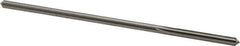 Made in USA - 0.1605" High Speed Steel 6 Flute Chucking Reamer - Straight Flute, 0.153" Straight Shank, 1-1/8" Flute Length, 4-1/2" OAL - Exact Industrial Supply